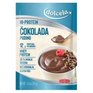 DOLCELA Hi Protein puding čokolada 35g slide slika