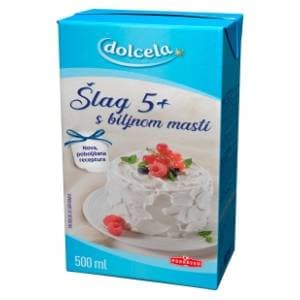 DOLCELA Šlag 5+ s biljnom masti 500ml slide slika