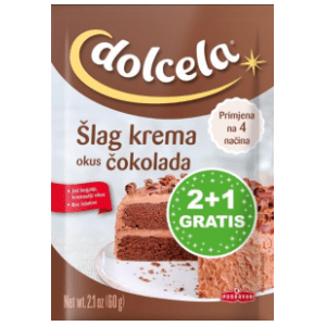 DOLCELA šlag krema čokolada 60g  2+1 gratis slide slika