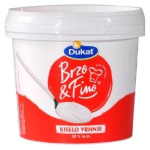 DUKAT Brzo & fino kiselo vrhnje 20%mm 900g slide slika