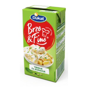 DUKAT Brzo & fino vrhnje za kuhanje 20%mm 200g slide slika