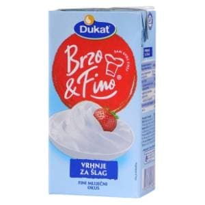 DUKAT Brzo & fino vrhnje za šlag 33%mm 500g slide slika