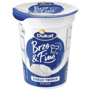 DUKAT Brzo & Fino kiselo vrhnje 12% mm 400g slide slika
