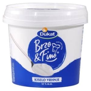 DUKAT Brzo & fino kiselo vrhnje 12%mm 900g slide slika