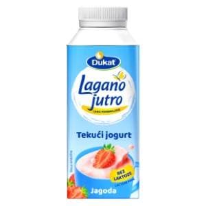 DUKAT Lagano jutro jogurt bez laktoze jagoda 330g slide slika