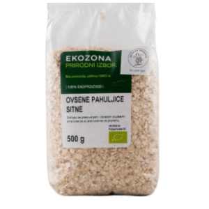 EKOZONA Bio sitne zobene pahuljice 500g slide slika