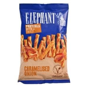 ELEPHANT kreker twist karamel luk 70g slide slika