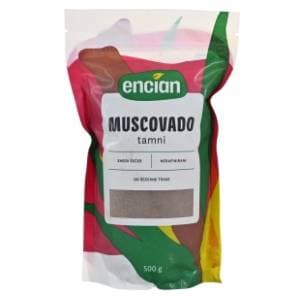 ENCIAN Muscovado tamni smeđi šećer 500g slide slika