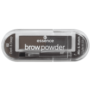 ESSENCE Brow powder set za obrve 02 dark & deep slide slika