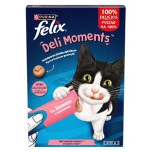 FELIX Deli moments poslastica za mačke losos 4x10g slide slika