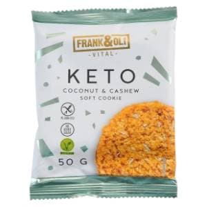 FRANK&OLI Keto kolač kokos i indijski oraščić bez glutena 50g slide slika