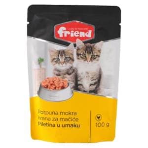 FRIEND hrana za mačiće piletina u umaku 100g slide slika