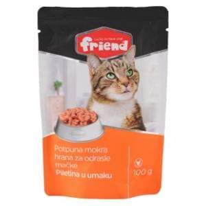 FRIEND hrana za odrasle mačke piletina u umaku 100g slide slika