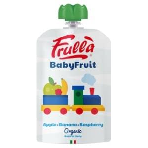 FRULLA Bio voćni pire jabuka, banana i malina 100g slide slika