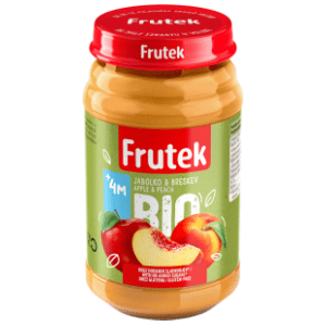FRUTEK Bio kašica jabuka i breskva 190g slide slika