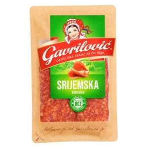 GAVRILOVIĆ Srijemska kobasica narezak 80g slide slika