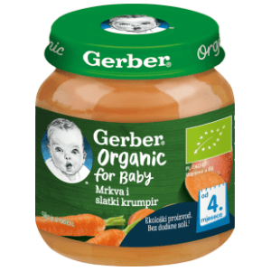 GERBER kašica mrkva i slatki krumpir 125g slide slika