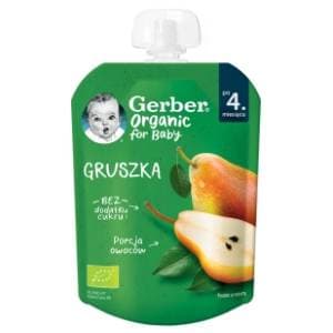 GERBER Organic voćni pire kruška 80g slide slika