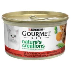 GOURMET Nature's creations hrana za mačke govedina 85g slide slika