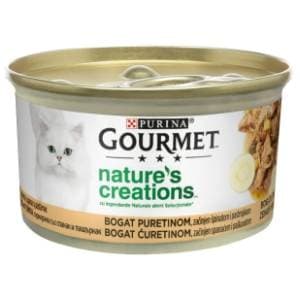GOURMET Nature's creations hrana za mačke puretina 85g slide slika
