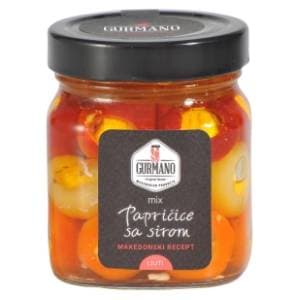 GURMANO papričice sa sirom mix ljute 180g slide slika