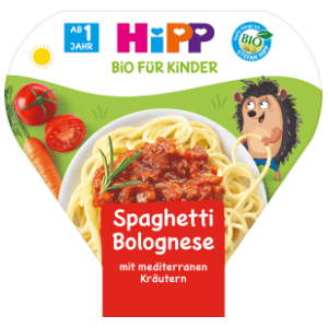 HIPP Bio obrok spaghetti bolognese 250g slide slika