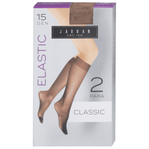 JADRAN Elastic classic dokoljenke 15den smeđe univerzalne slide slika