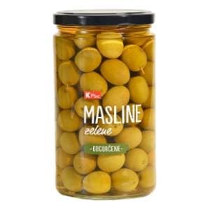 K PLUS masline zelene odgorčene 400g slide slika