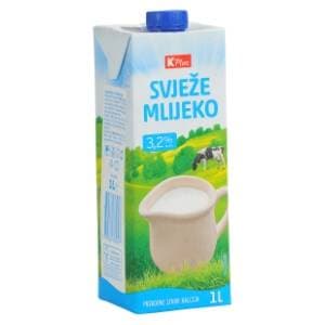 K PLUS svježe mlijeko 3,2%mm 1l slide slika