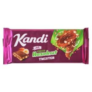 KANDIT Twister mliječna čokolada lješnjak 80g slide slika