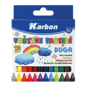 KARBON voštane pastele 12kom slide slika