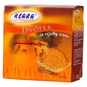 KLARA dvopek iz cijelog zrna 225g slide slika