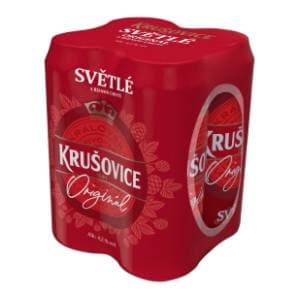 KRUŠOVICE Svijetlo pivo limenka 4x0,5l slide slika