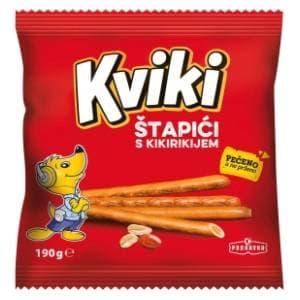 KVIKI štapići s kikirikijem 190g slide slika