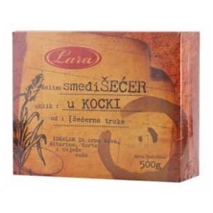 LARA smeđi šećer kocka 500g slide slika