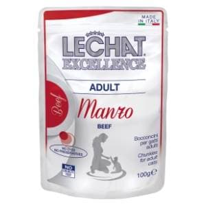 LECHAT Excellence adult hrana za mačke govedina 100g slide slika