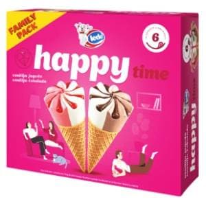LEDO Happy time sladoled kornet multipack 6x120ml slide slika