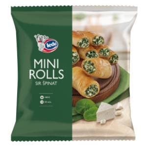 LEDO Mini rolls špinat sir 500g slide slika