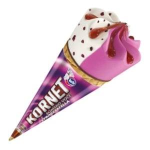 LEDO Stracciatella šumsko voće sladoled kornet 120ml slide slika