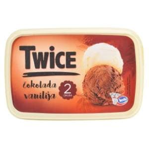 LEDO Twice čokolada vanilija sladoled 1000ml slide slika