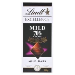 LINDT Excellence tamna čokolada dark 70% cocoa 100g slide slika