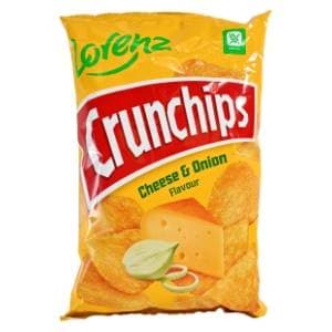 LORENZ Crunchips čips cheese & onion 130g slide slika