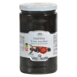 MARINA masline crne odgorčene 390g slide slika