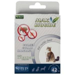 MAX BIOCIDE antiparazitska ogrlica za mačke 42cm slide slika