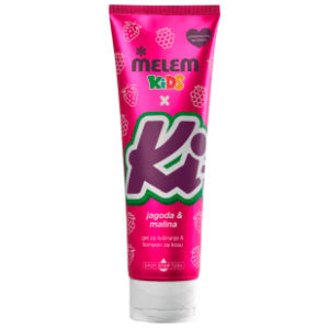 MELEM Kids x KiKi kupka i šampon jagoda i malina 260ml slide slika