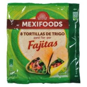MEXIFOODS Fajitas Tortilje 8x20cm 320g slide slika