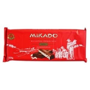 MIKADO mliječna čokolada s rižom 225g slide slika