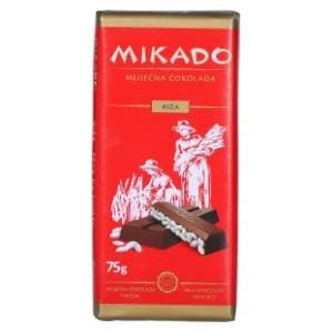 MIKADO mliječna čokolada s rižom 75g slide slika