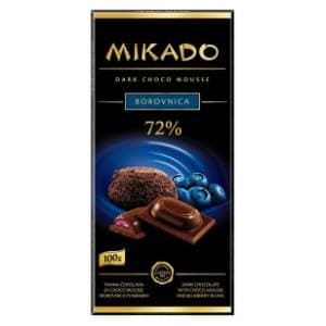 MIKADO tamna čokolada borovnica 100g slide slika