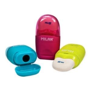 MILAN šiljilo sa gumicom 1kom slide slika